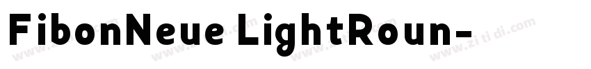 FibonNeue LightRoun字体转换